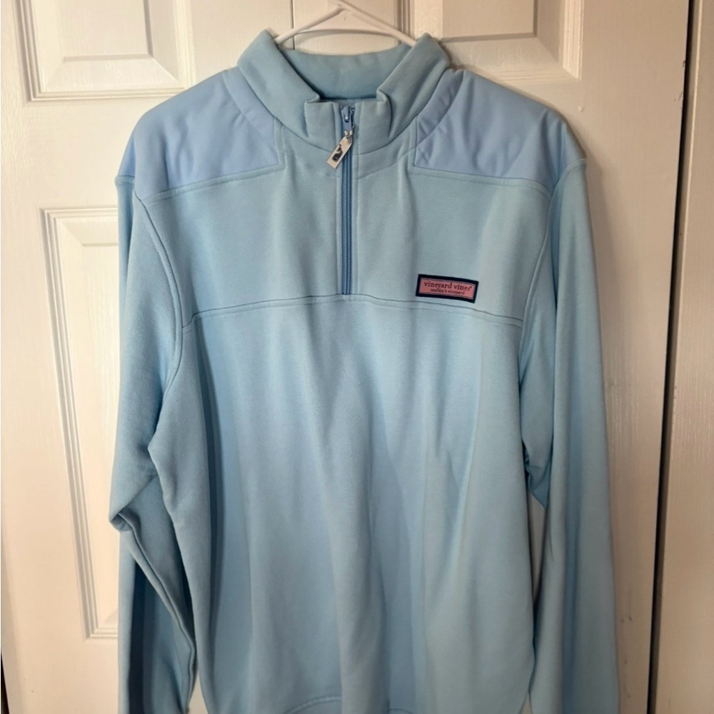 Vineyard Vines Men's Sky Blue Quarter-Zip Pullover
Never worn